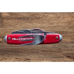 Vintage Yellowstone Park Camping Utensil Multi Tool Spoon Fork Knife USA